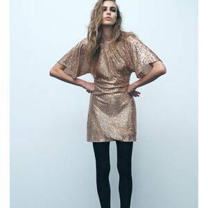 Zara short sequin dress